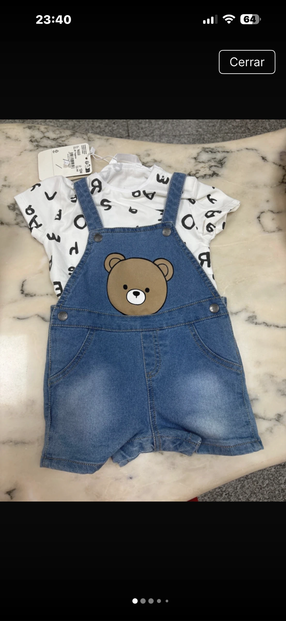 Conjunto peto bebé niño 